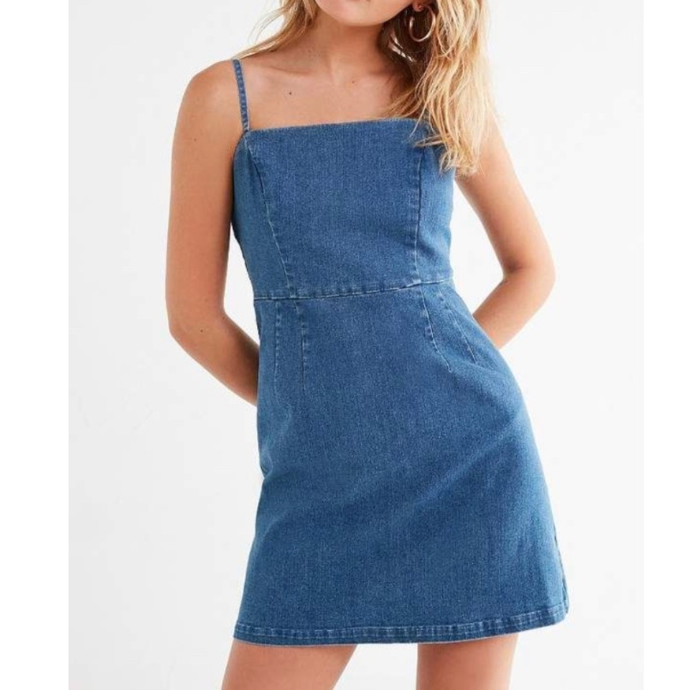 Urban Outfitters Blue Denim Mini Dress